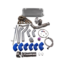 Turbo Intercooler Manifold Downpipe Kit For Toyota Tacoma Truck 2JZ-GTE 2JZGTE