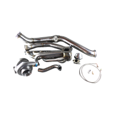 GT35 Turbo Manifold Downpipe Kit for BMW E46 M52 M54 Engine NA-T Top Mount
