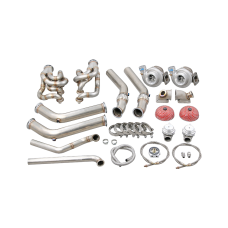 LS1 Twin Turbo WG Manifold Header Kit For 60-66 Chevrolet C10 Truck LSx LQ