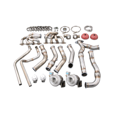 Twin Turbo Manifold Headers Kit for 94-04 Chevrolet S10 S-10 LS1 LS Engine