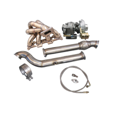 Turbo Manifold DownPipe Kit For Mazda Miata MX-5 1.8L NA-T T3 Top Mount