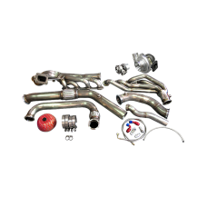 Turbo Header Manifold Downpipe Wastegate Kit For 64-68 Ford Mustang 289