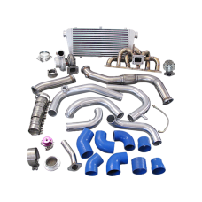 Single GT35 Turbo Kit + Manifold Downpipe For 240SX S13 S14 RB20 RB25 450HP