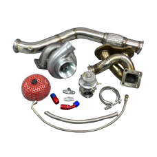 Turbo Manifold Downpipe Wastegate Oil Kit For Mazda RX7 RX-7 SA FA FB 13B
