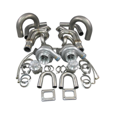 GT35 Twin Turbo DIY Kit For Small Block Chevy SBC GM 302 305 307 327 350 400