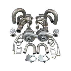 T04E Twin Turbo DIY Kit For Small Block Chevy SBC GM 302 305 307 327 350